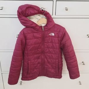 Girls reversible North Face jackets size 6T